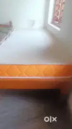 Bed with mattress