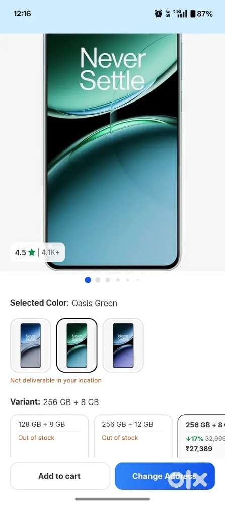Oneplus Note 4 3 month old 8GB 256 gb