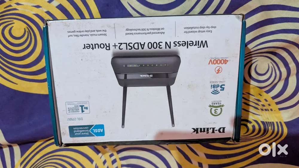 D-Link DSL-2750U N300 ADSL2+ WiFi Router – Excellent Condition