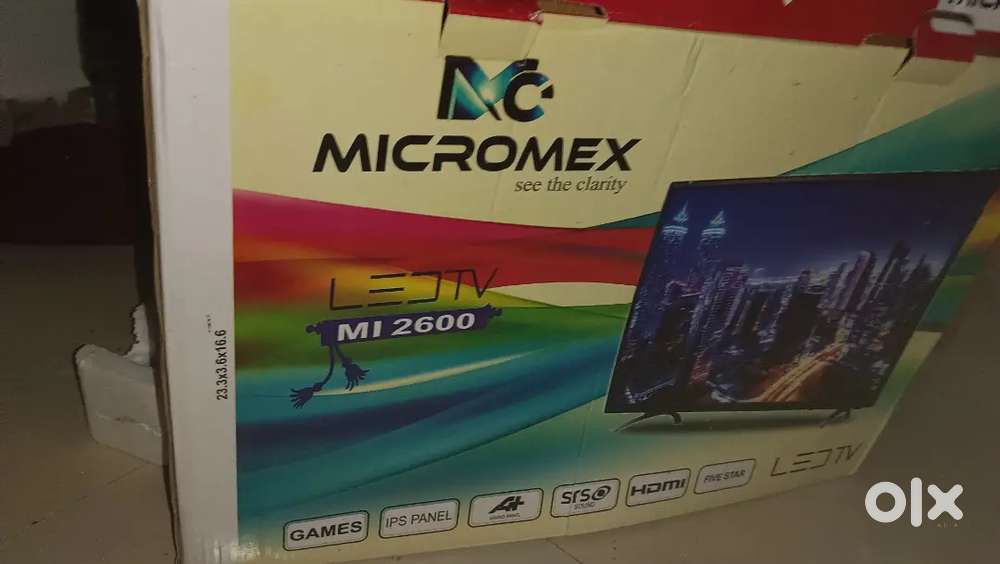 Unused Micromax tv with accessories