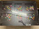 FOR SALE: Stylish Glass-Top Center Table with Storage
