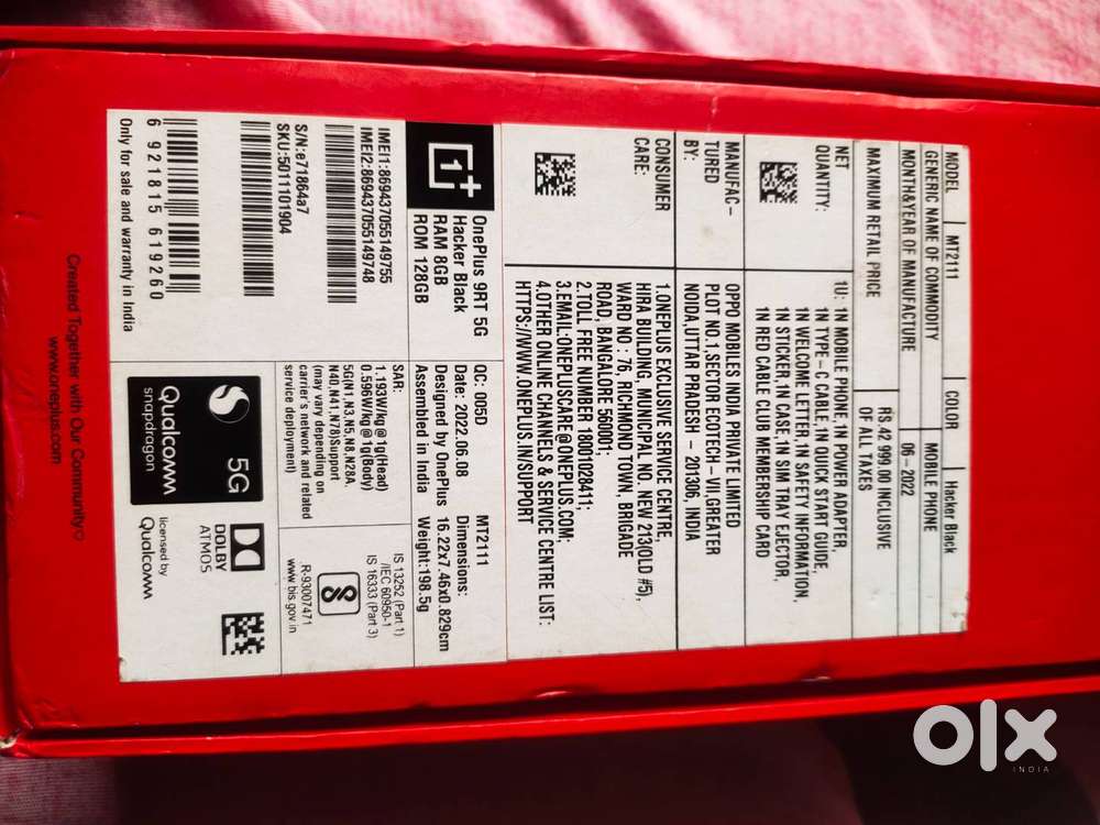 One plus 9rt mobile for sale