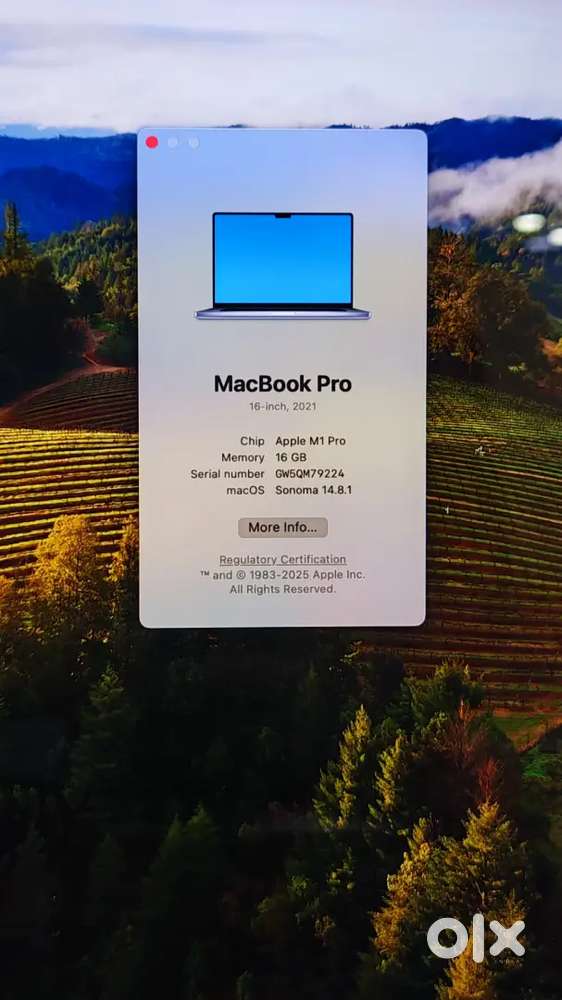 MacBook pro M1 pro 16 inches