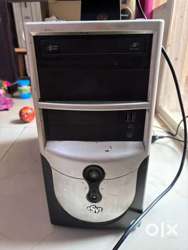 Desktop with CPU & Monitor