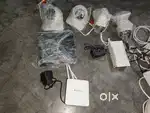 CP Plus camera 4 camera Wi-Fi with wire 50 meter and 3 socket bord
