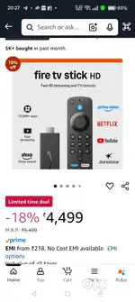 Amazon Fire tv stick with original remote
