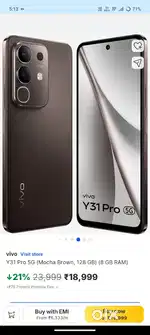 Brand new Vivo Y31pro 8+8gb ram 128gb rom 8 days old only sell
