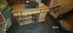 1table 1 chair ghuman ali,, and printer, printer