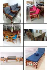 wooden sofa