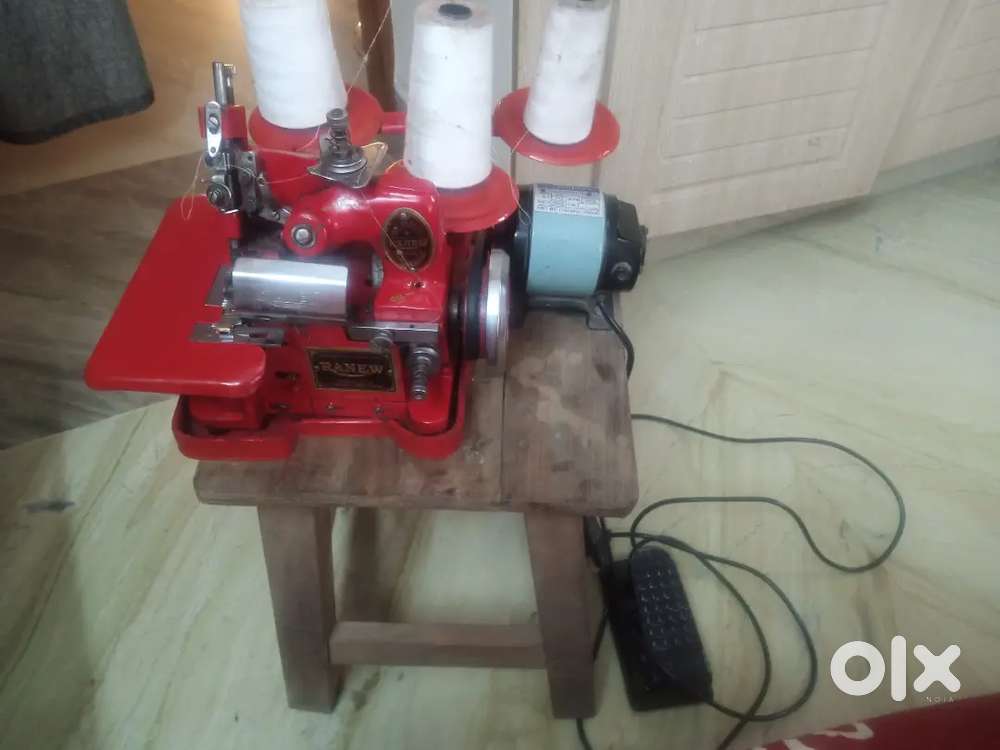 Overlock sewing machine with motor. Brand new.