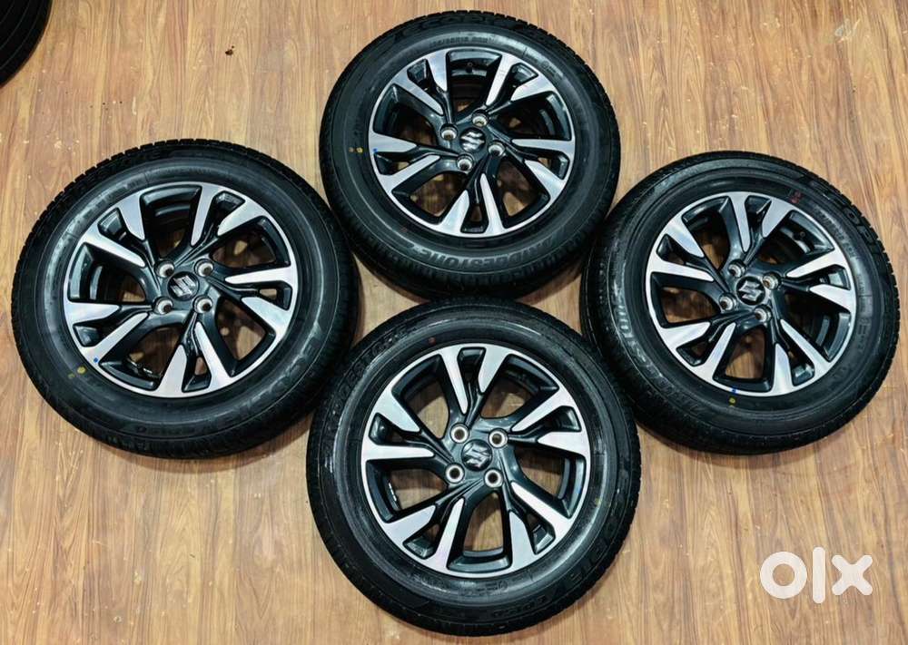 15”inch Swift Dual tone Oem Alloys with Bridgestone Tyres Set of 4