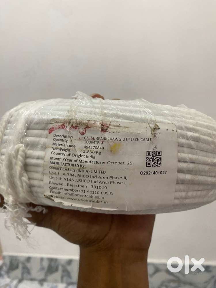 CAT5E Cabels , 100MTR (ORIENT CABLES)