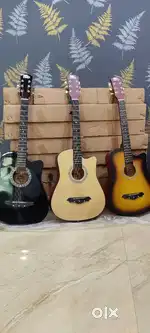 Branded Intern acoustic guitar with accessories in reasonable price.