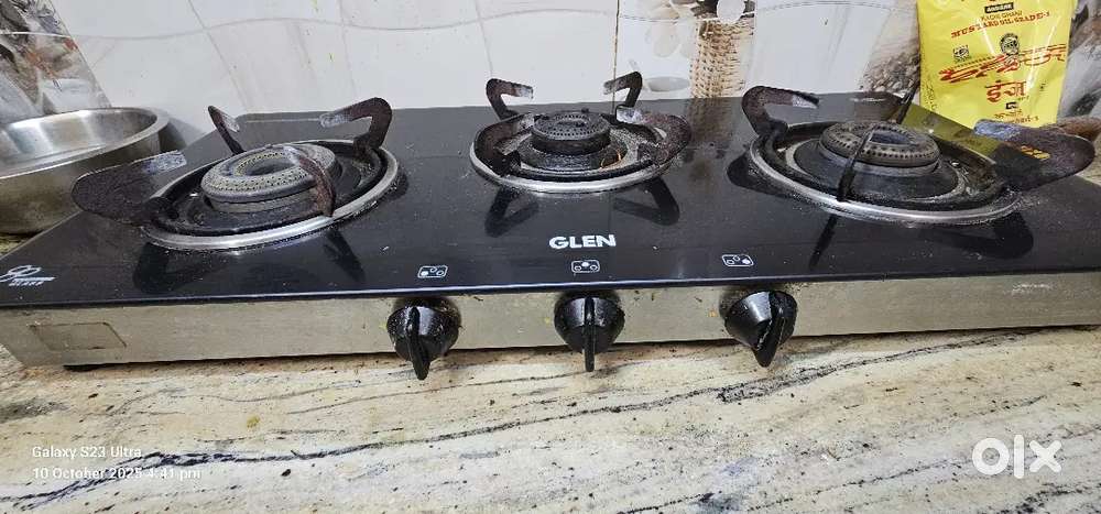 Gas Stove Glen Glass 3 Burner