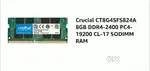 Laptop RAM Crucial DDR4 8GB 2400MHz  Brand New