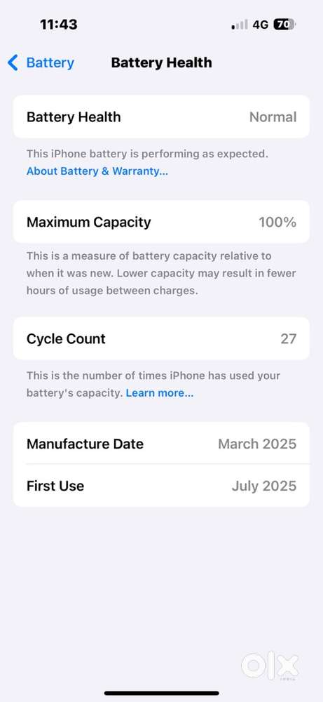Iphone 15 (2 month, old ) new