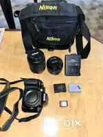 Nikon D3300 with nikkor 55-200 and Yongnuo 55 mm potrait lens