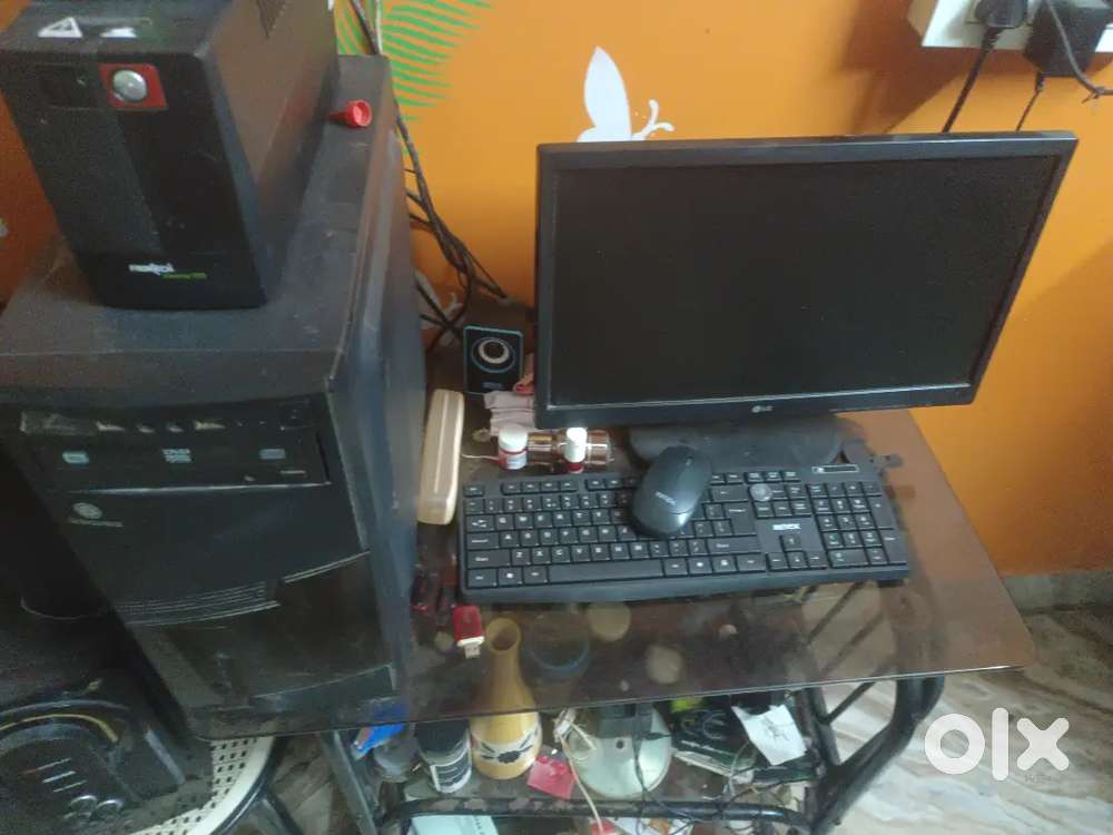 Computer, Cpu, Moniter, computer table