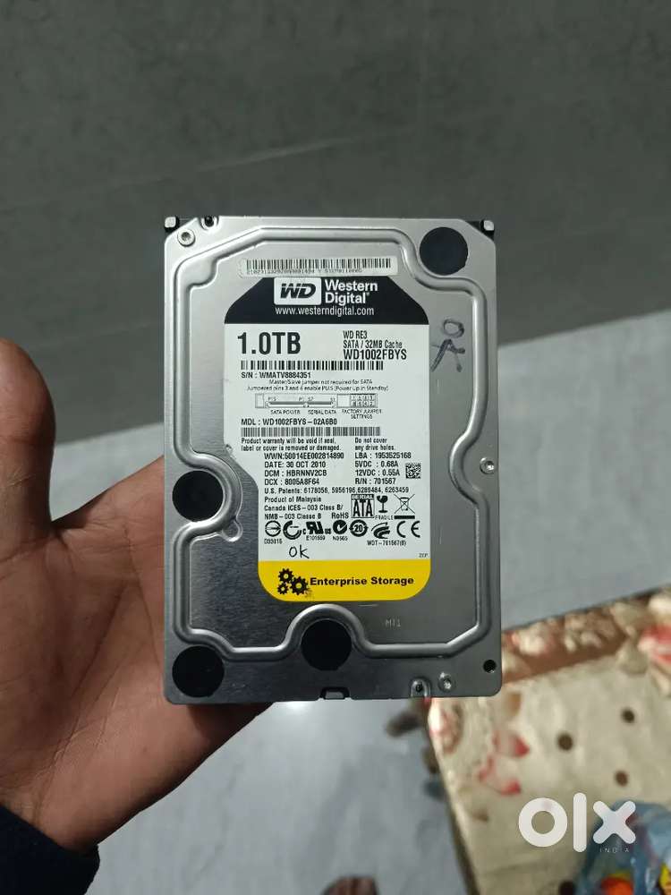 1 TB  Western Digital hard disk bilkul ok report very good condition