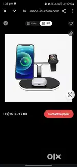 3 in 1 wireless charger  for Android and IOS