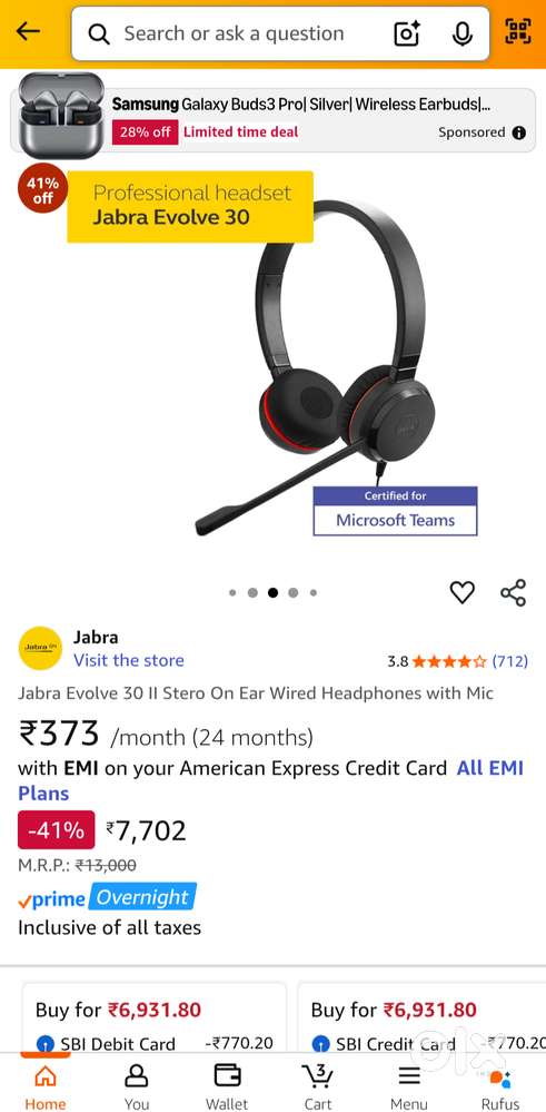 Jabra evolve 30 noise canceling