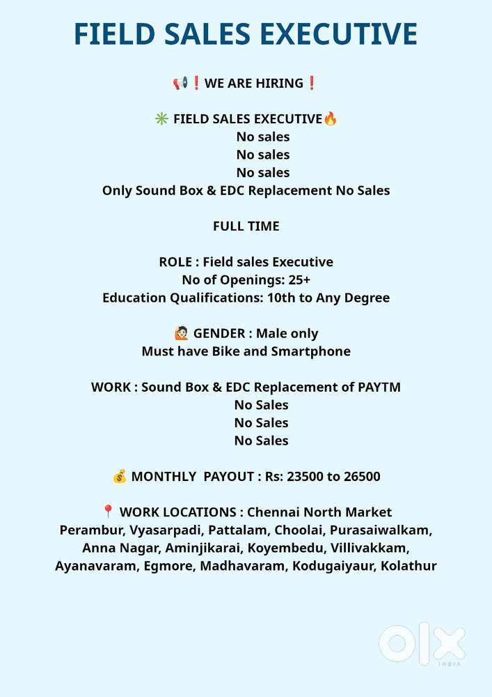 FIELD SALES EXECUTIVE