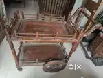 Carved wooden Trolley