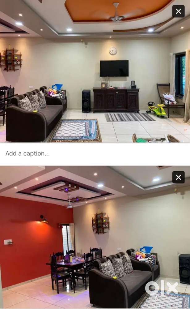 संभाजी नगर ST Stand Samor Semi furnished 3BHK  Bungalow floor rent ne