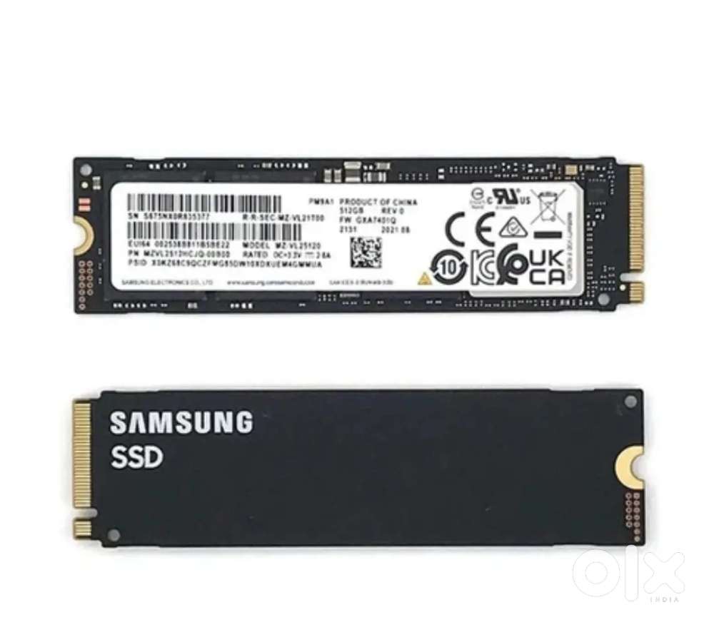 512GB Samsung PCIe Gen4 NVMe