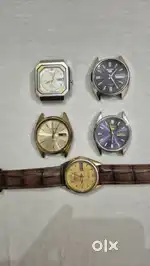 4 Seiko Watches 1 citizen