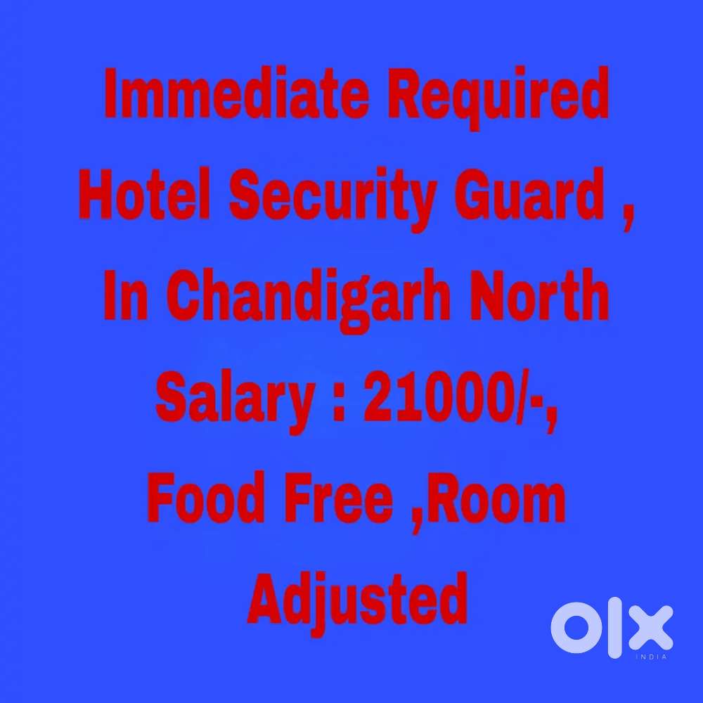 5 Star Hotel Security Jobs, Food Free, Room, Urgent Joining high pay
