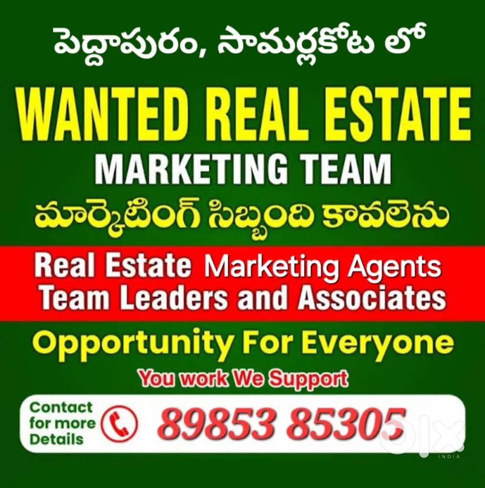 Wanted Real Estate Marketing Team on Commission Basis