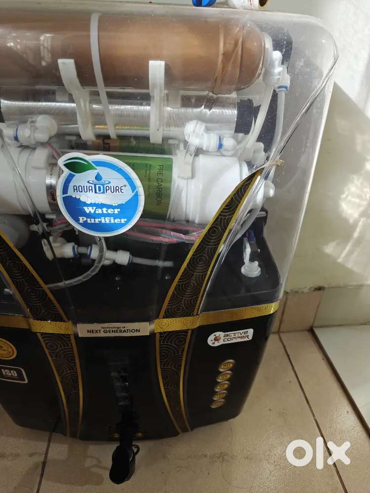 RO water purifier, filters recently changed