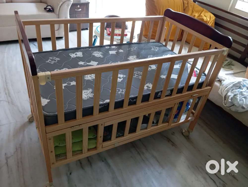 Baby crib with bed