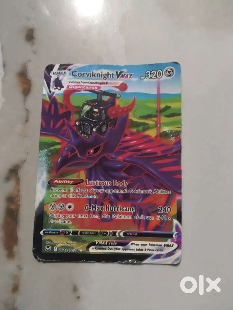 Pokémon card corviknight Vmax