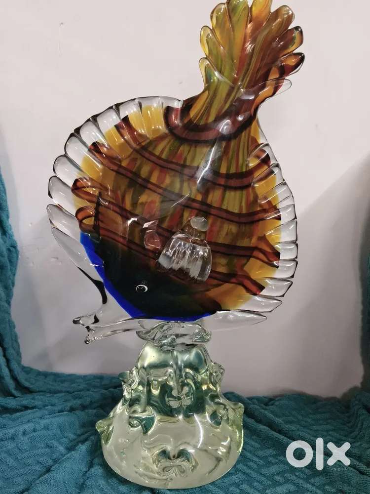 Art glass crystal exotic fish