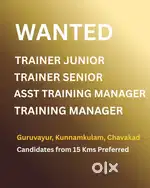 Trainer job, Guruvayoor