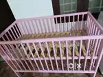 Crib with bed,3adjustable height facility