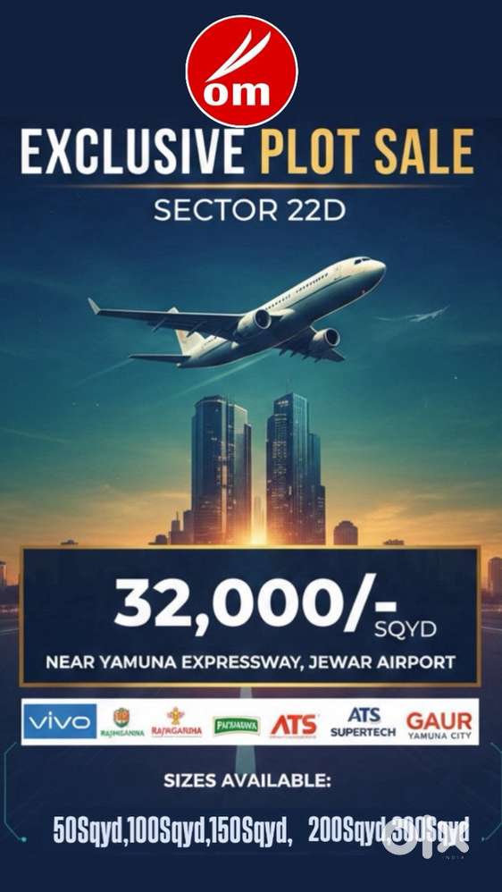 100 Gaj Plot in Just -32,00,000/- Sector 22D