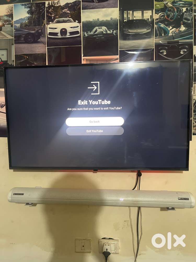 Nanocell TV with surround sound home theatre