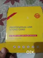 Live sound card fresh condition with boya mic bilkul new hai