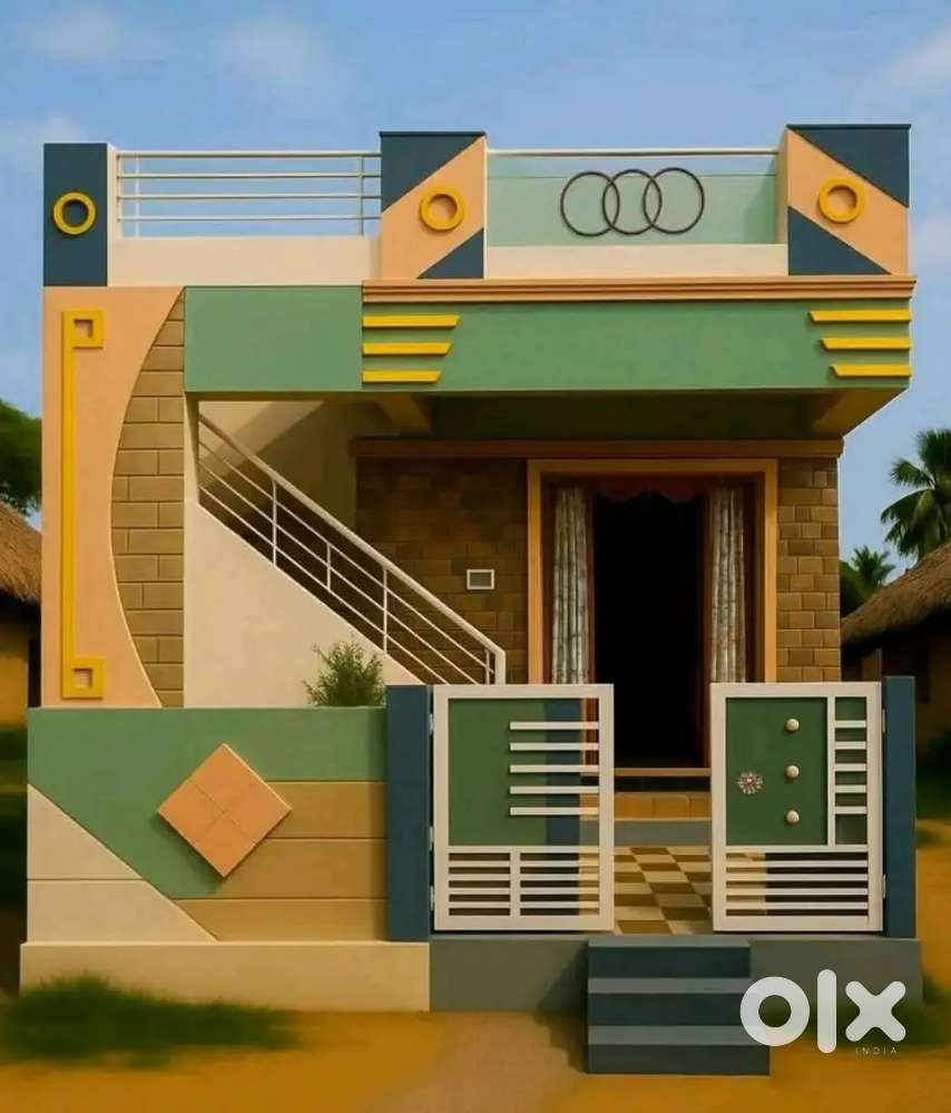 House in under construction, 2 bed rooms, 2 bathrooms ,hall, kitchen