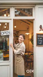 Hiring receptionist for blynth shop