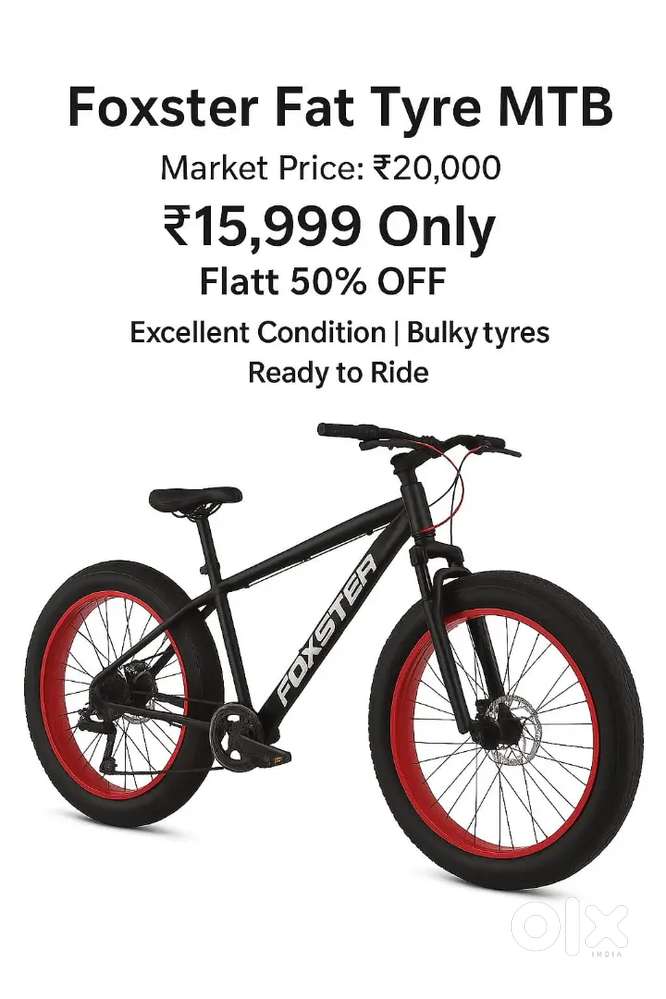 Foxter Fat Tyer MTB Ready to ride