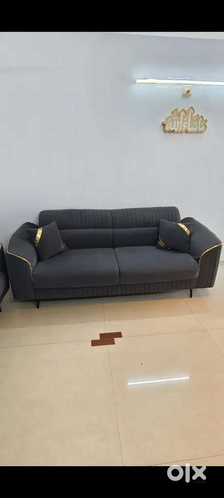 Stylish 3 × 2  couch  set with 5 Year's  warranty or welvet Finish