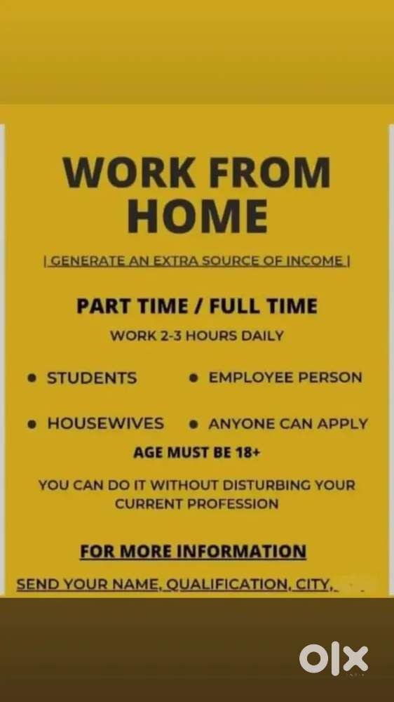 Online work from home opportunity