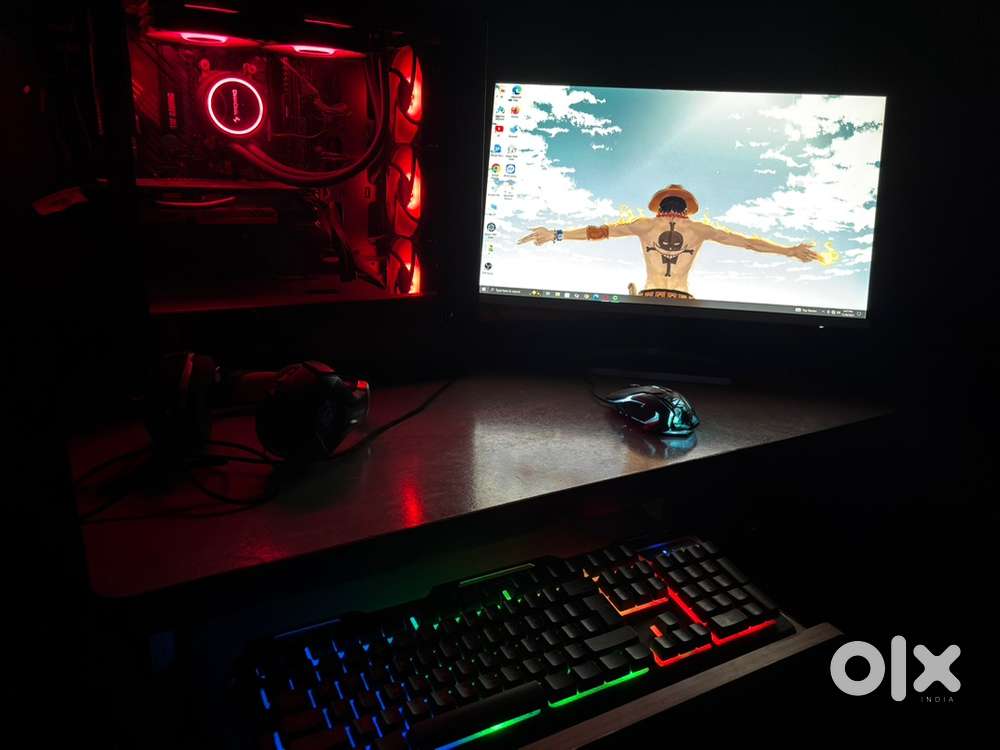 HP -m24f moniter (23.8 inch ) very thine,+ gaming pc