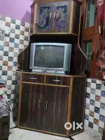 Corner tv trolley