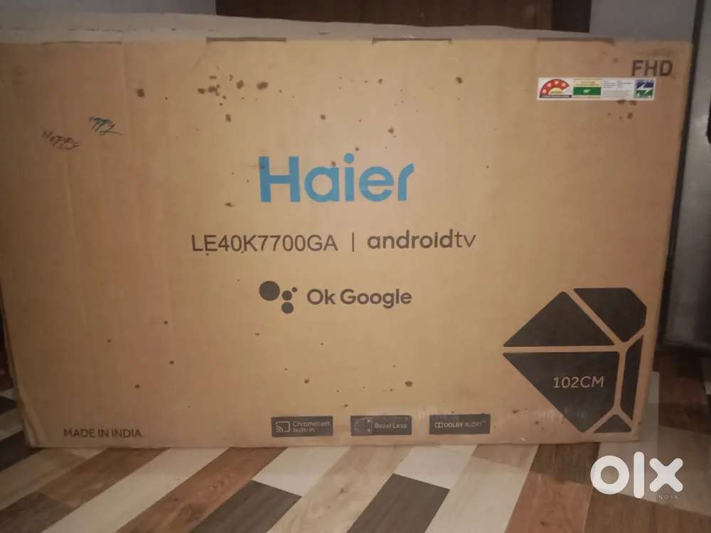 Haier. TV.   22/8/22. Date for parcha