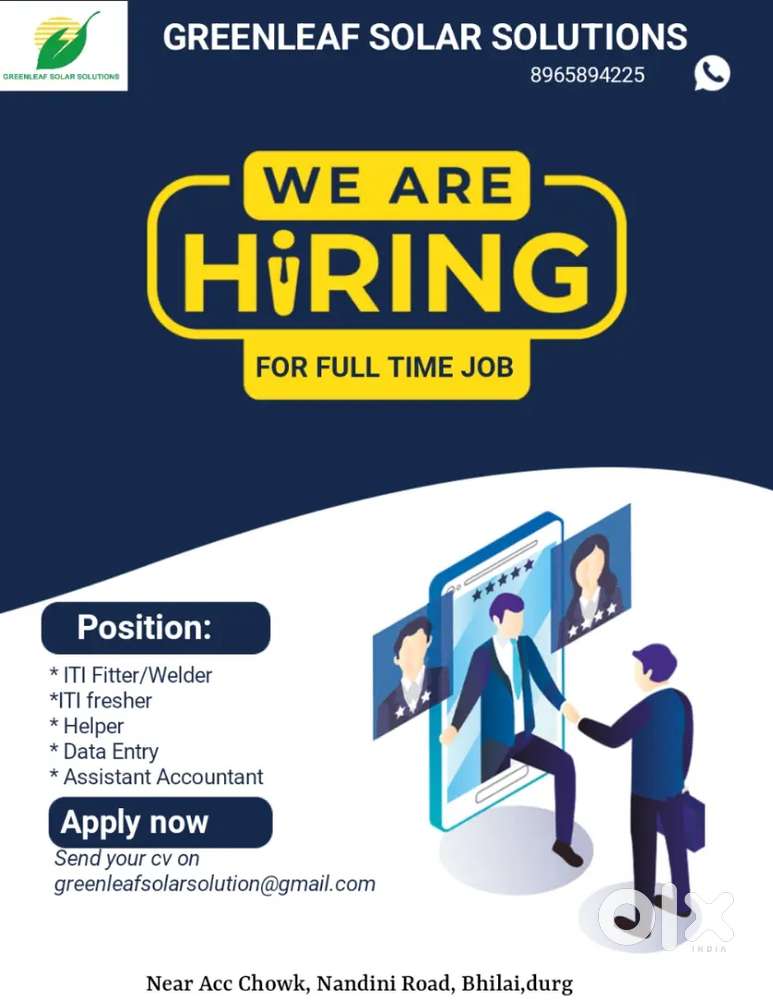 ITI/ Fitter/Welder/Helper